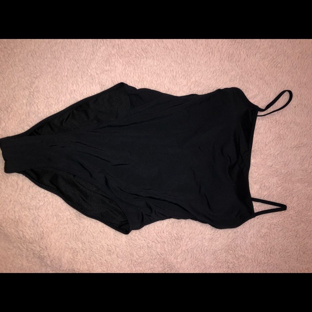 Open-Back Garage One Piece Bathing Suit